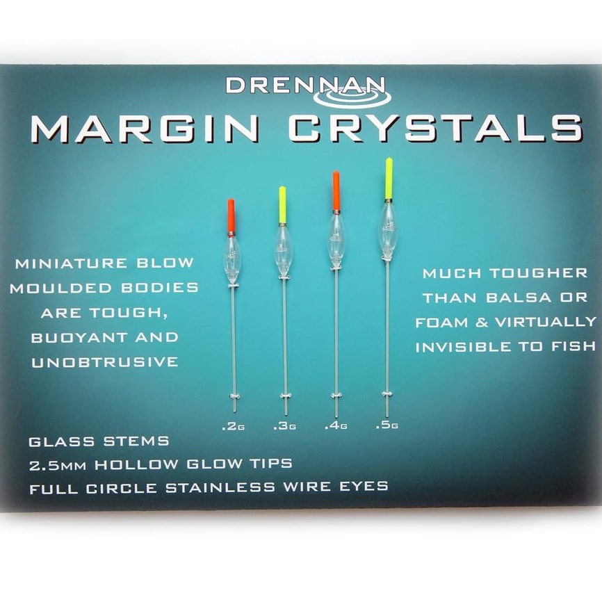 Drennan margin crystal pole floats dobber
