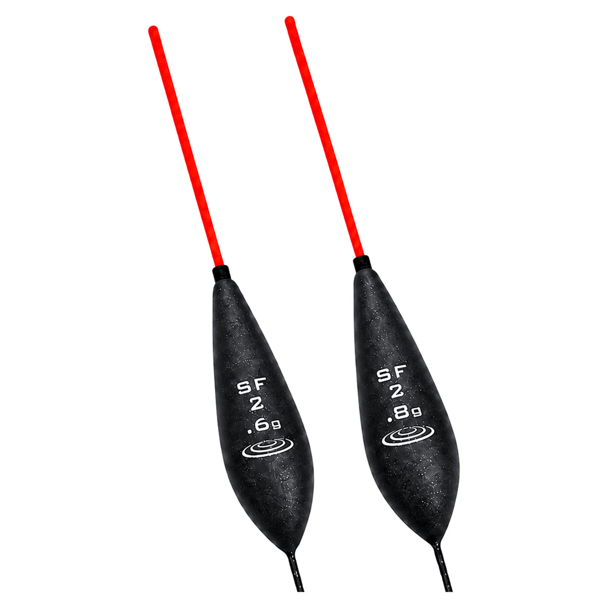 Drennan SF2 dobbers met rode antennes – bestaande compositie met 0,6 g en 0,8 g