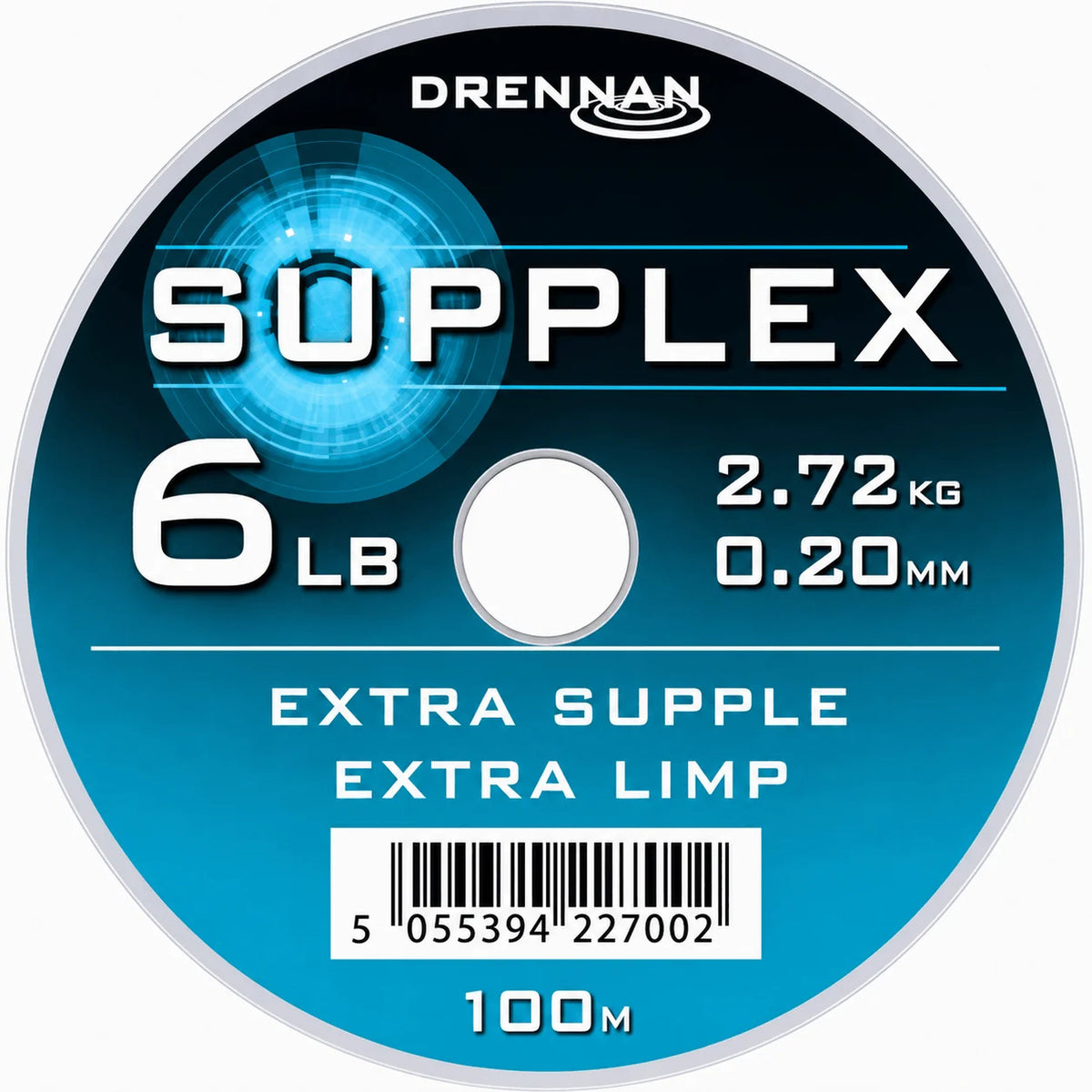 Drennan SUPPLEX 100 m – nylon vislijn van 0,20 mm en 6 lb