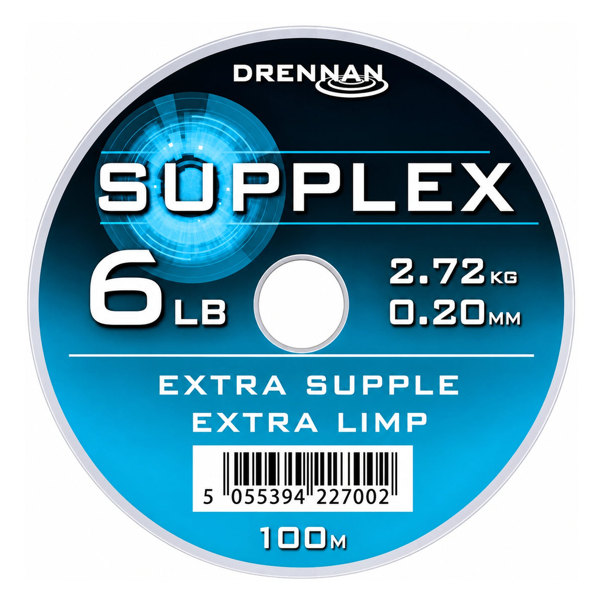 Drennan SUPPLEX 100 m – nylon vislijn van 0,20 mm en 6 lb