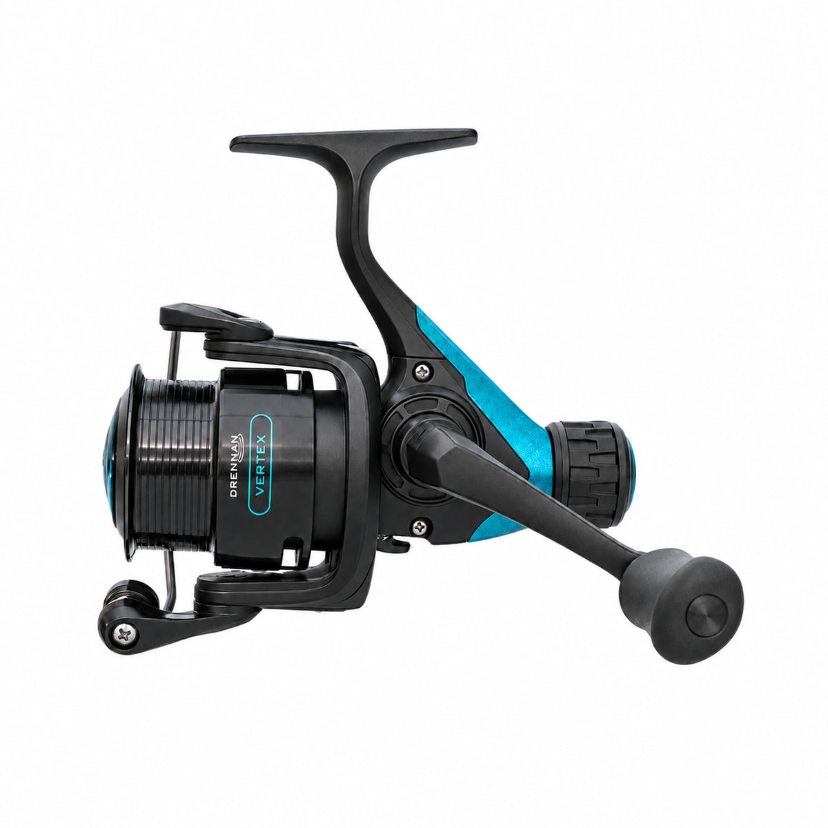 Drennan Vertex RD 3000 Float TRVR01 – zijaanzicht van de molen met achterrem
