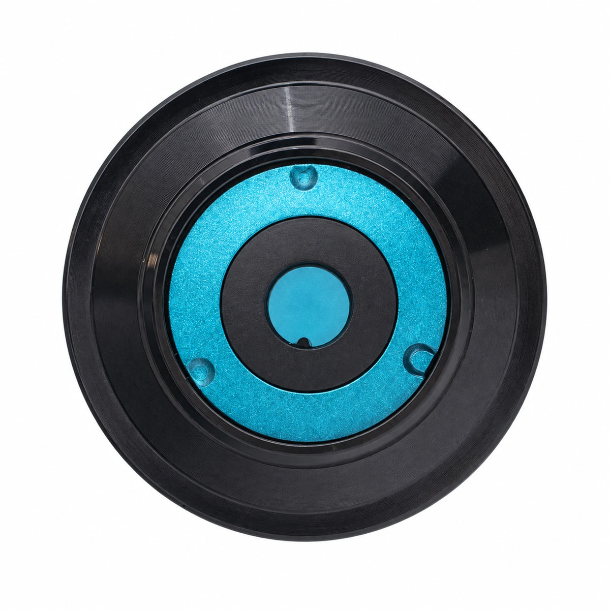 Drennan Vertex Reel RD 4000 – detail van de zwart-blauwe spoel