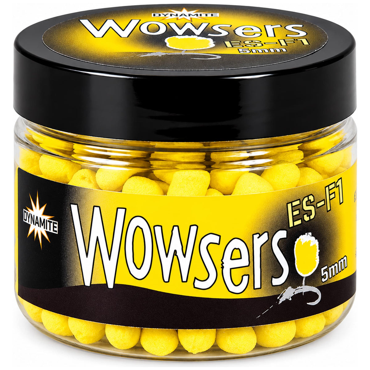 Dynamite Baits Wowsers Yellow dumbbell wafters 5mm