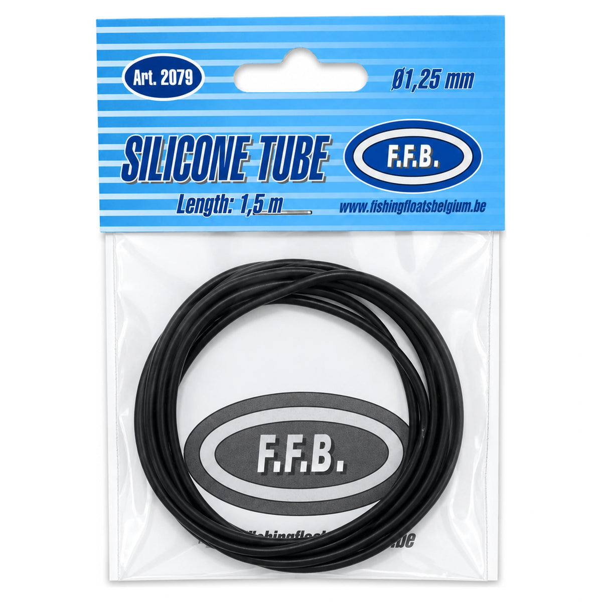 F.F.B. Carp Silicone Tube 1,25 mm en 1,5 m in verpakking