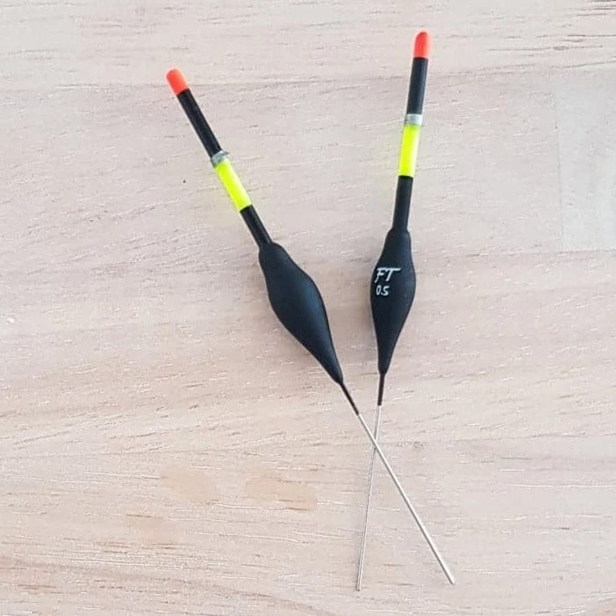 Fishing Things FT1 – detailafbeelding van de rode dobber, set van 5 stuks