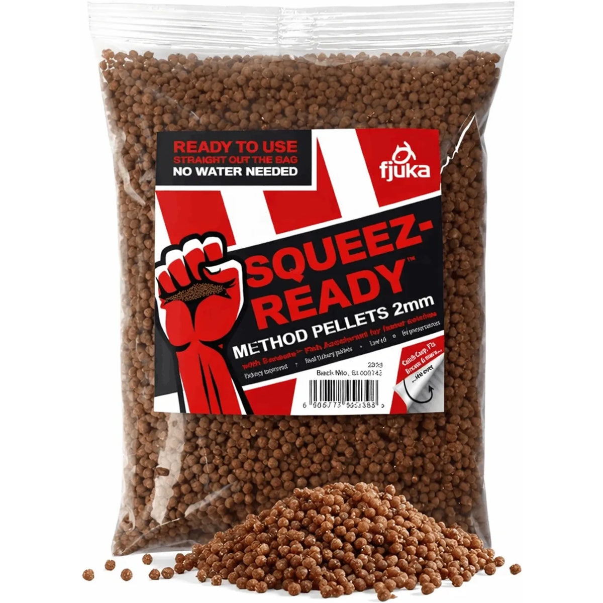 Fjuka Squeez-Ready Natural Method Pellets 2 mm 500 gram