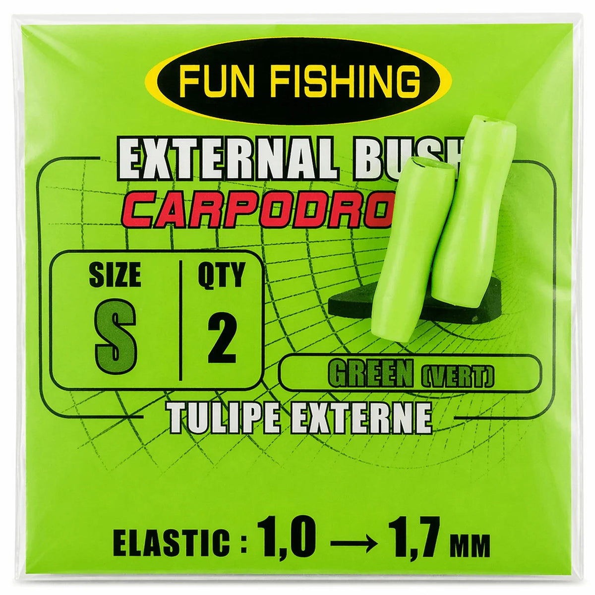 Fun Fishing External Bush Small 3.5 mm – maximaal 1.7 mm, 2 stuks
