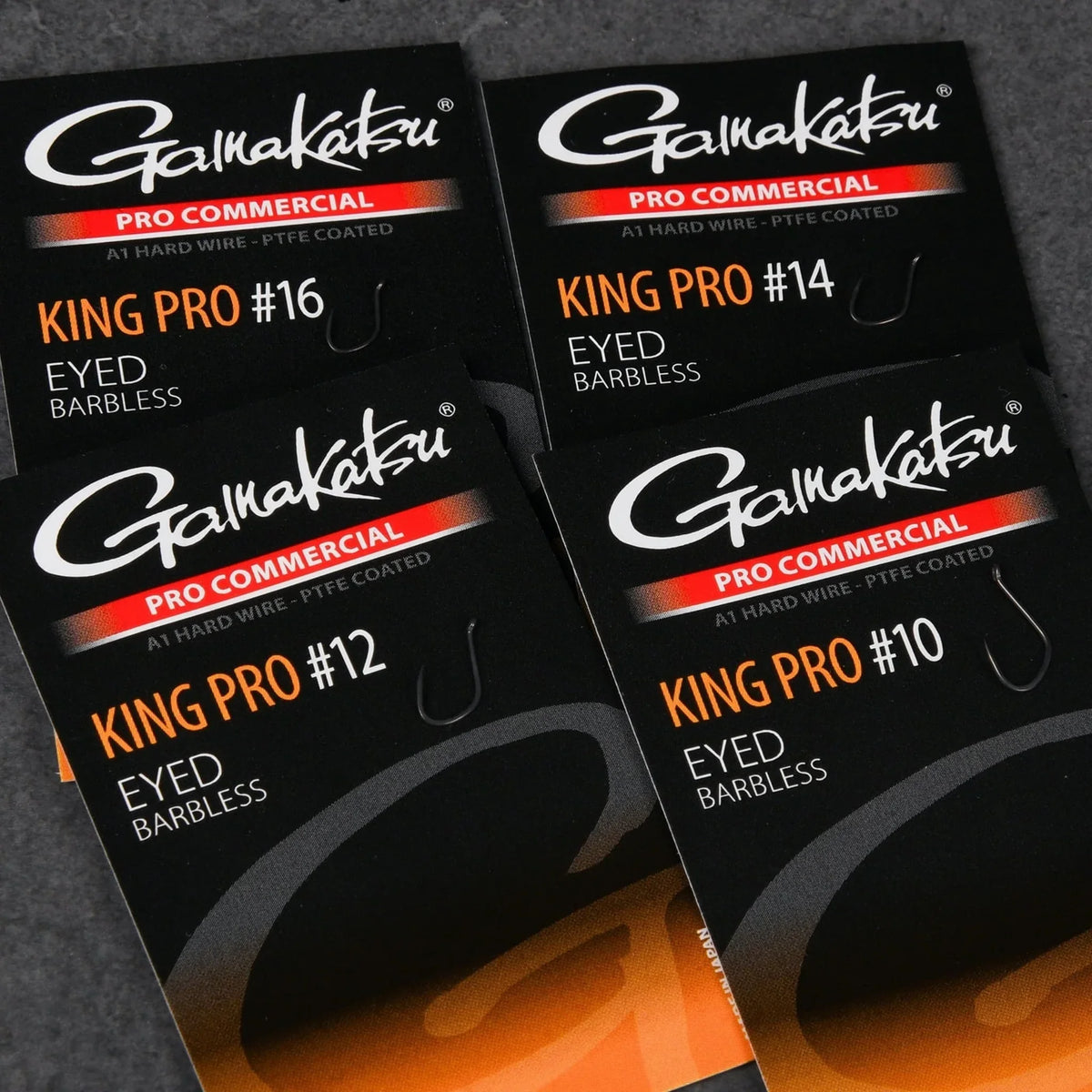 Gamakatsu pro commercial king pro eyed barbless haken