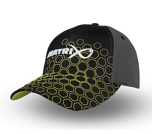 Matrix hex print baseball cap