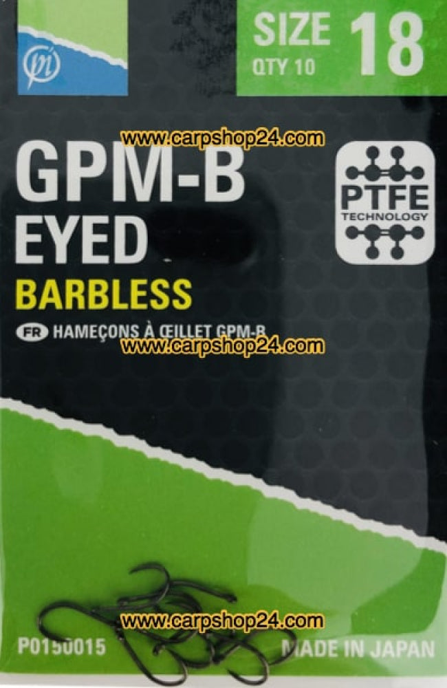 Preston GPM-B Eyed Barbless