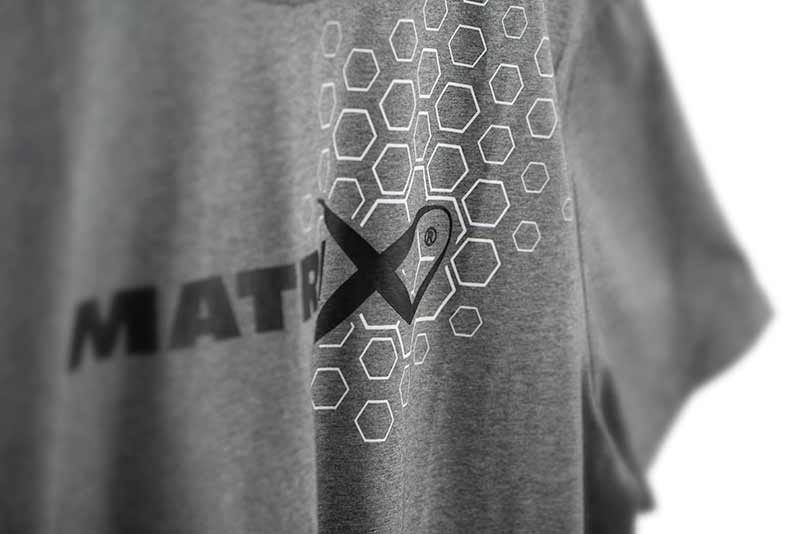 Matrix hex print t-shirt grey
