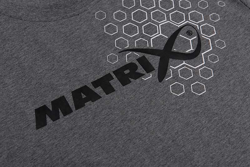 Matrix hex print t-shirt grey