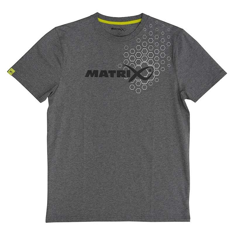 Matrix hex print t-shirt grey