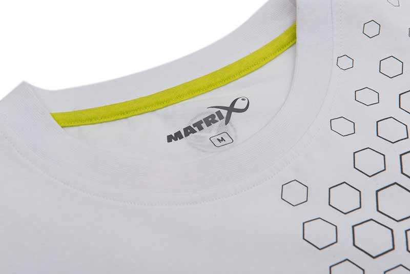 Matrix hex print t-shirt white