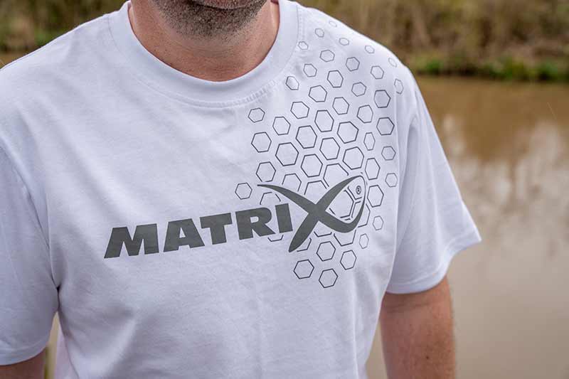 Matrix hex print t-shirt white