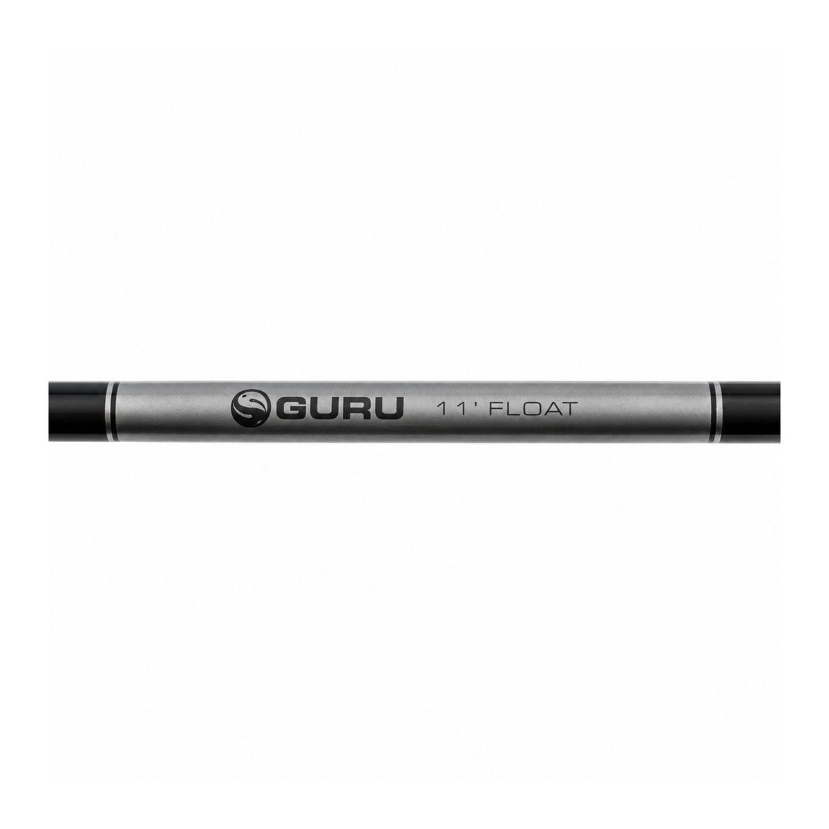 Guru 11ft Natural Waggler hengel – horizontaal detail met het Guru-logo en de opdruk 11' FLOAT