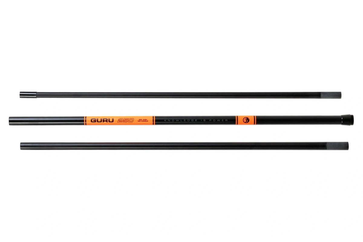 Guru 2,5 m Net Handle / 50 cm Net Combo – drie losse telescoopdelen van de schepnetsteel
