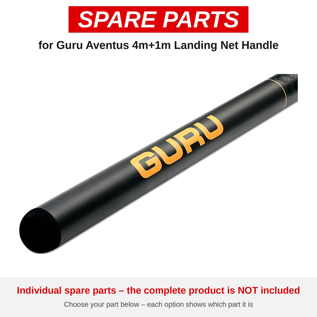 Guru Aventus 4m+1m Landing Net Handle – onderdelen (GRD126)
