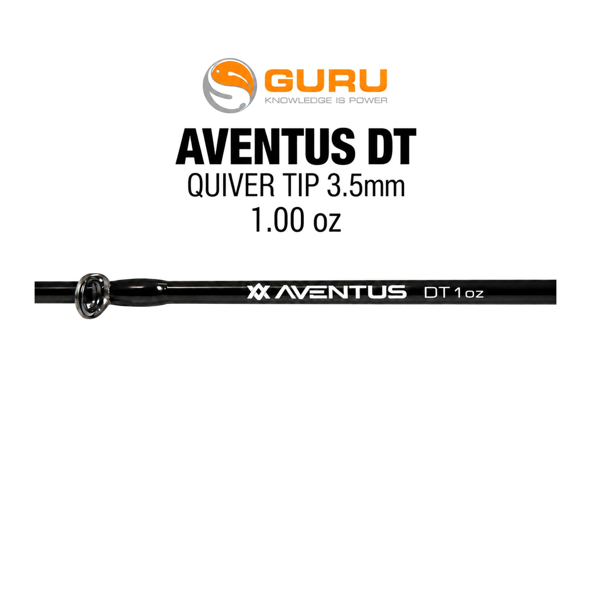 Guru Aventus DT Quiver Tip 3.5mm – 1.00 oz variantcover voor GAV001 met geleideoog en 1oz-opdruk