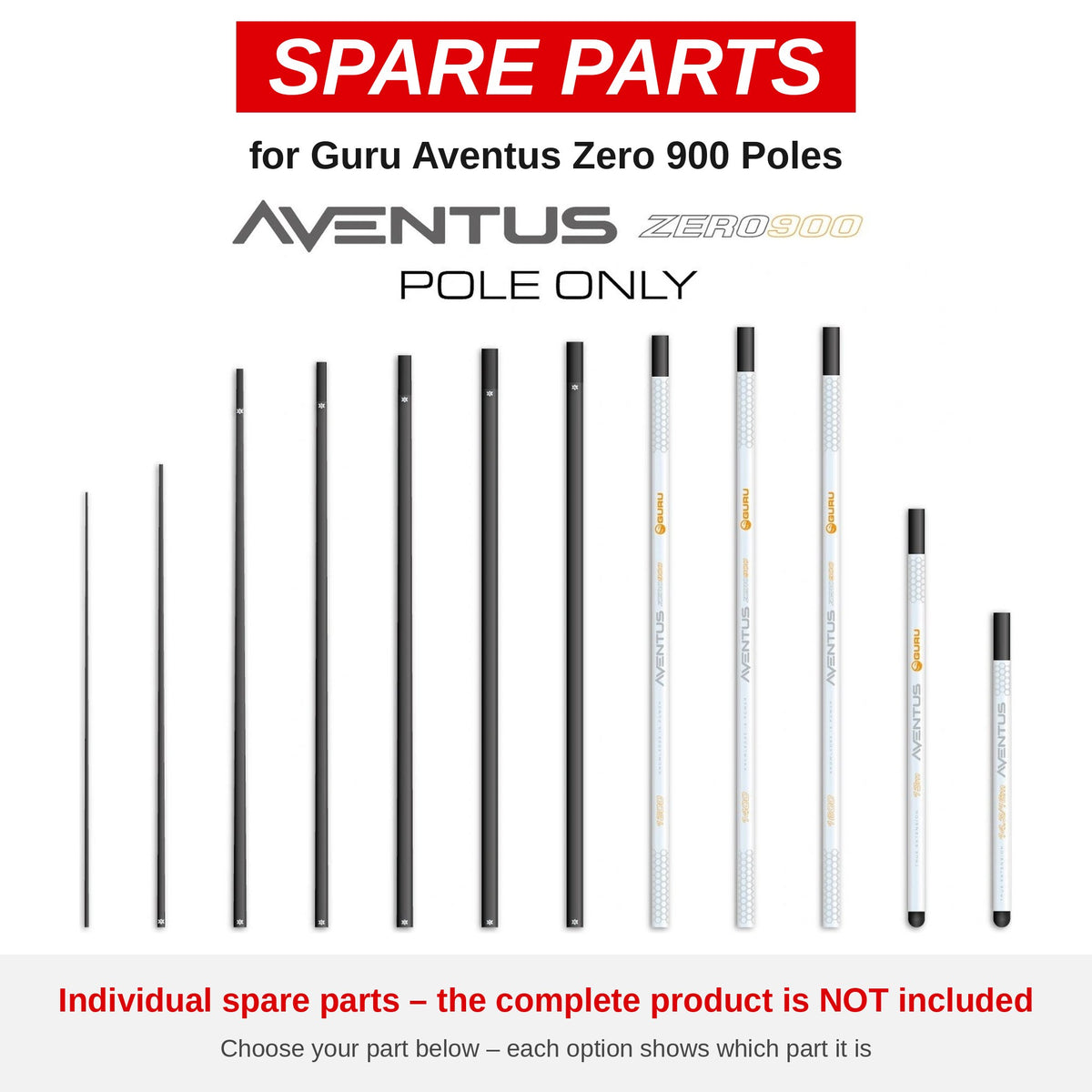 Guru Aventus Zero 900 Poles – onderdelen (GRD082)