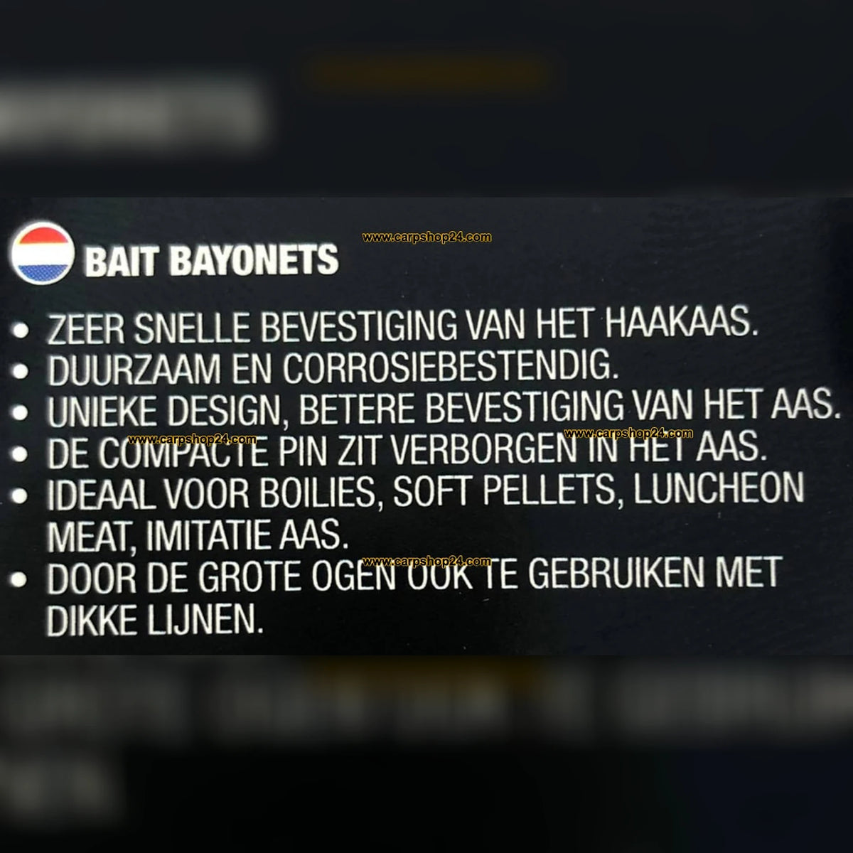 Guru Bait Bayonets – Nederlandstalige productinformatie en toepassingen