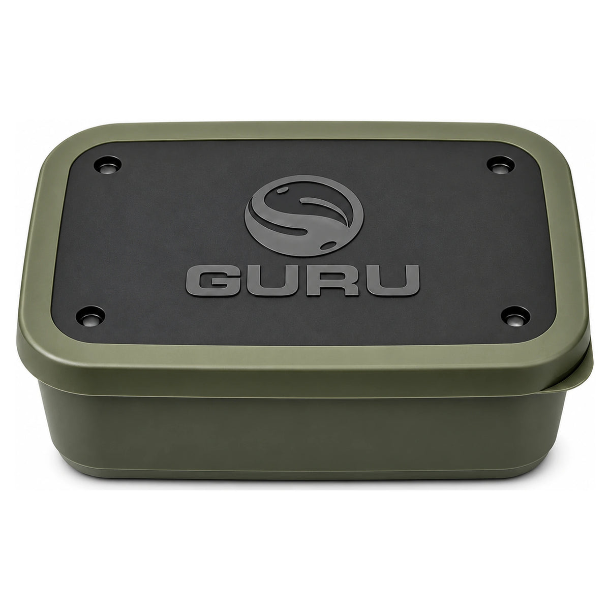 Guru Bait Box Solid Lid Green 3 liter – grote aasdoos met dicht deksel