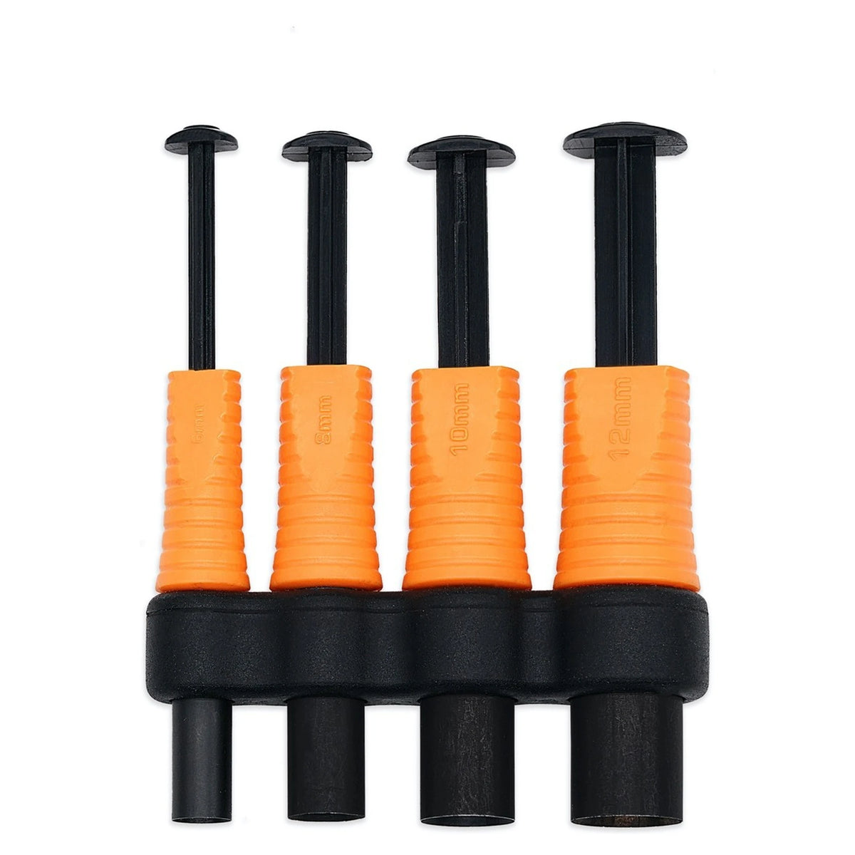 Guru Bait Punches Set – de vier punches met plunjers uitgetrokken in de houder