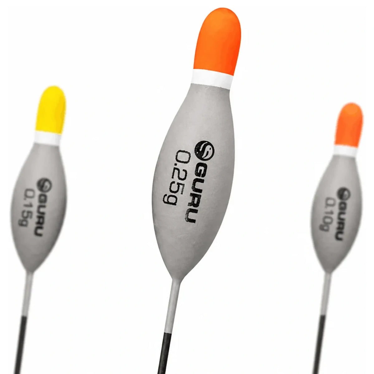 Guru Carbon Cookie pole float dobbers van 0,15 g en 0,25 g