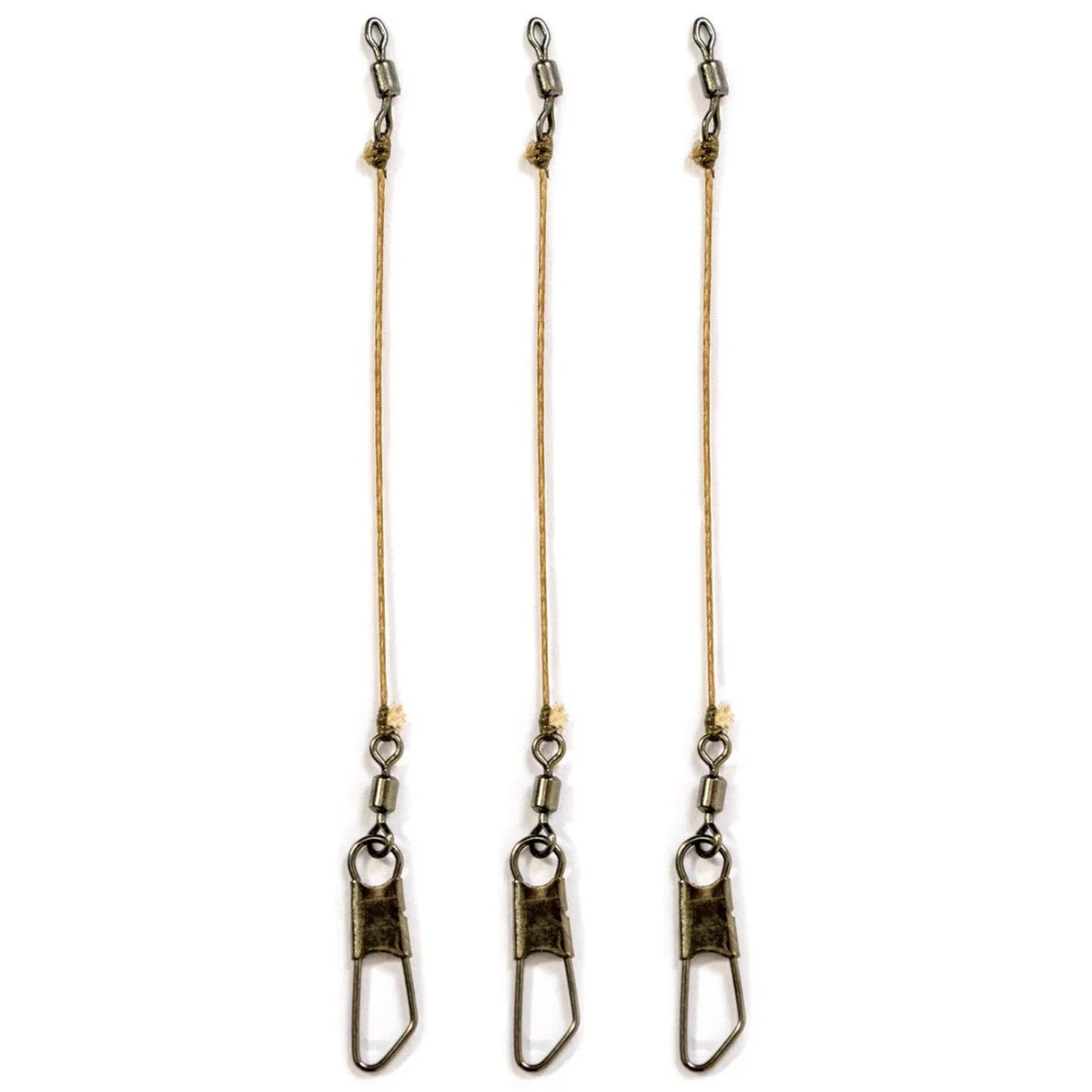 Drie Guru Feeder Link Super Fine feederlinks op witte achtergrond