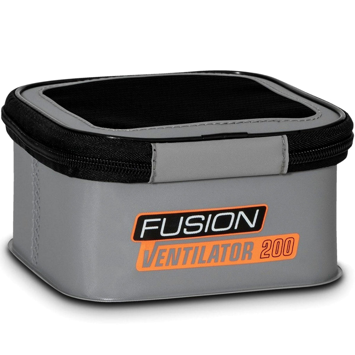 Guru Fusion Ventilator Combo 3 – Ventilator 200-inzetbak met grijs EVA, zwart gaasdeksel en oranje modelopdruk
