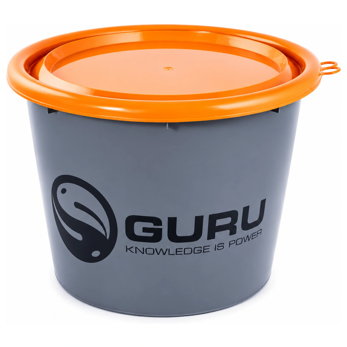 Guru grijze voeremmer met oranje deksel