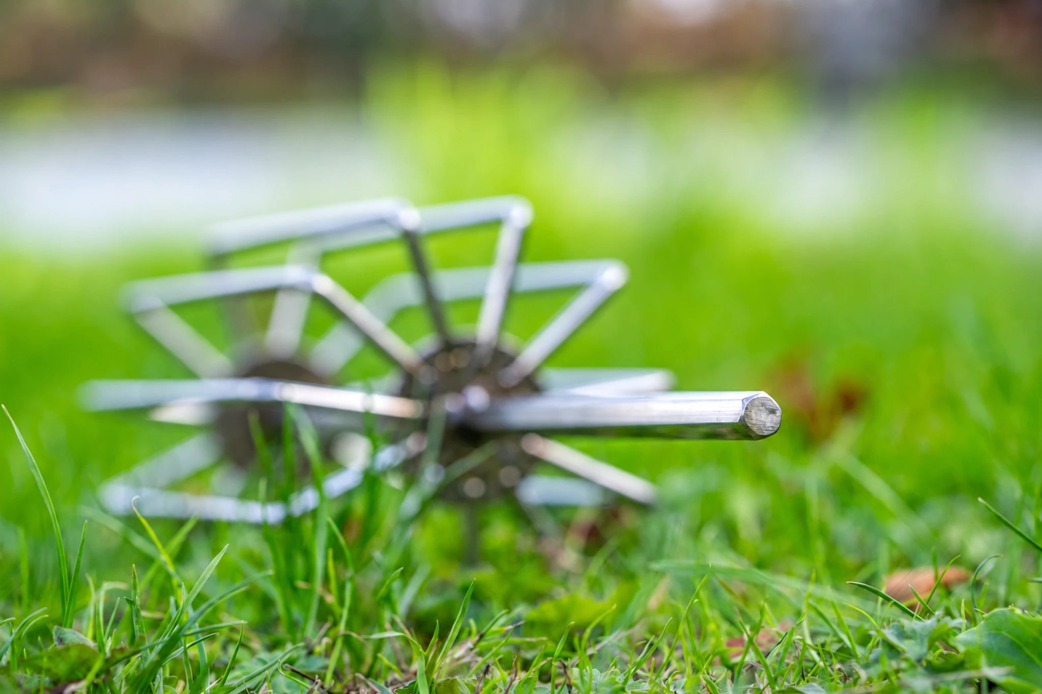Zeskantige aansluiting van de Guru Ground Bait Whisk voor bevestiging in een boormachine