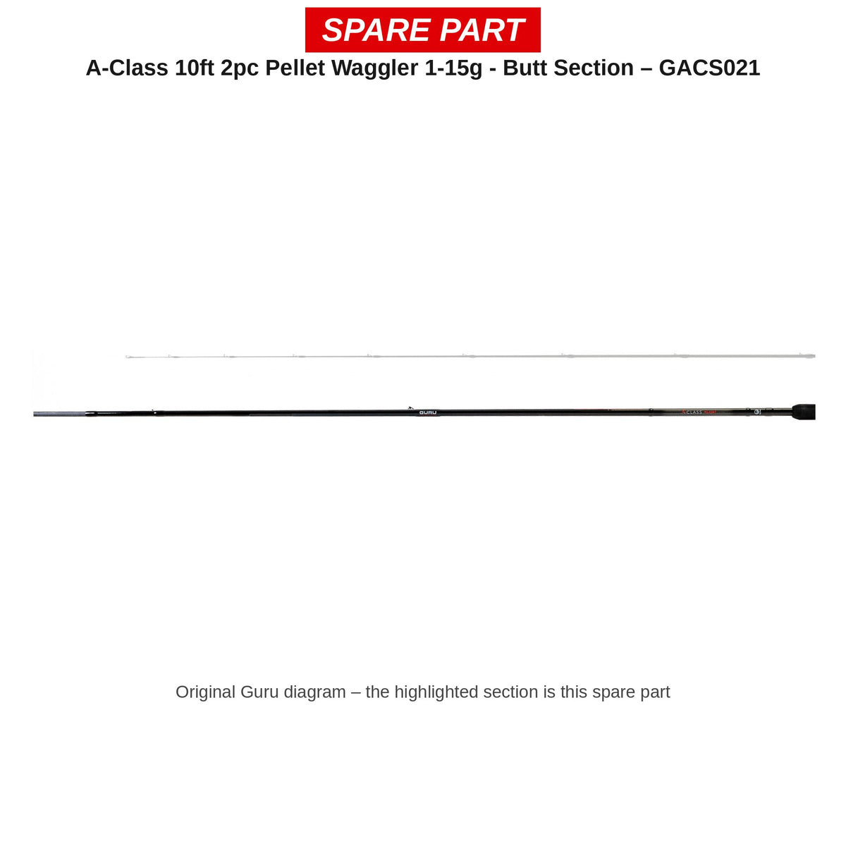 Guru Handdeel A-Class 10ft Pellet Waggler 1-15g – GACS021