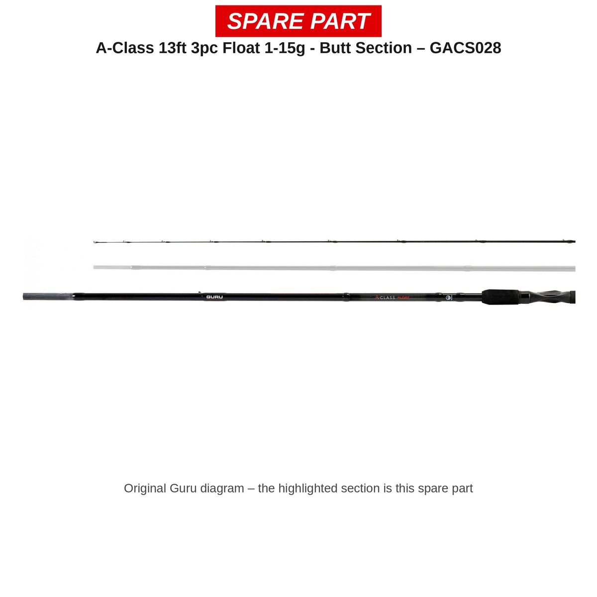 Guru Handdeel A-Class 13ft Float 1-15g – GACS028
