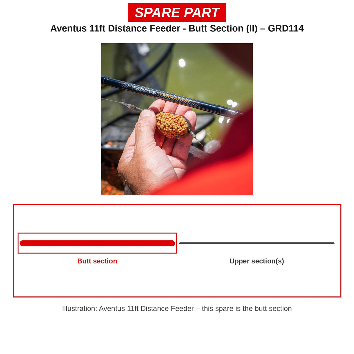 Guru Handdeel Aventus 11ft Distance Feeder (II) – GRD114