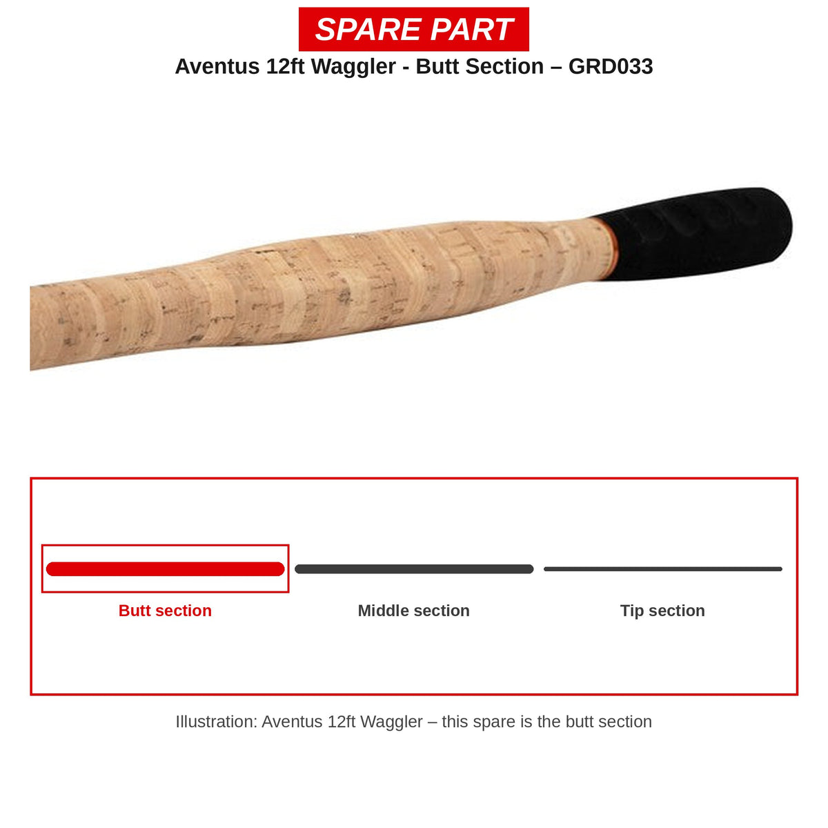 Guru Handdeel Aventus 12ft Waggler – GRD033