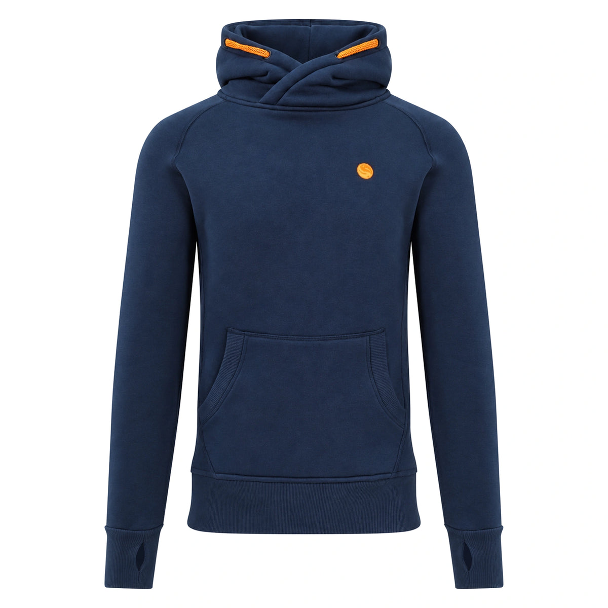 Guru Hoodie Navy donkerblauwe hoodie - vooraanzicht op wit