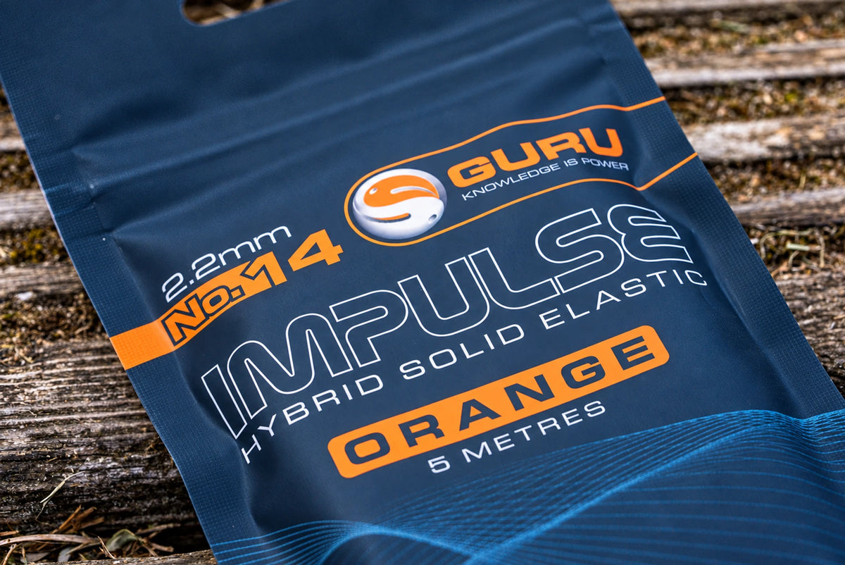 Guru Hybrid Elastic 5m 2.2 mm oranje – verpakking met sterkte No. 14