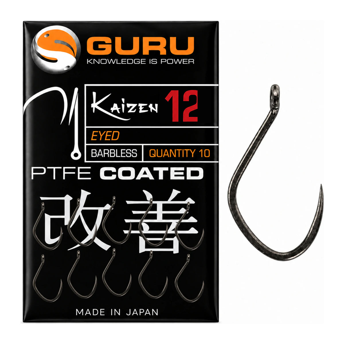 Guru Kaizen Eyed Barbless haak maat 12
