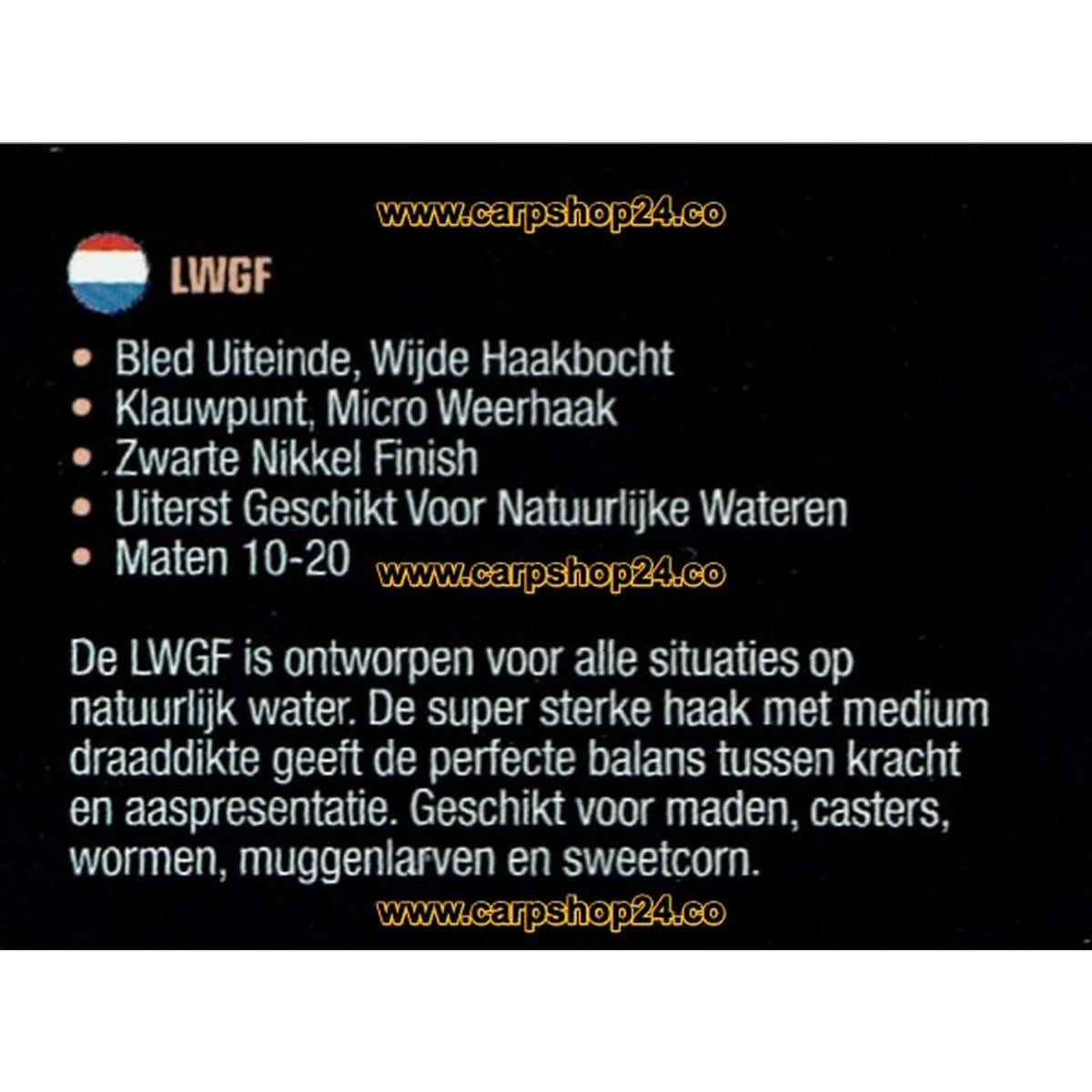 Guru LWGF Micro Barb Spade End productinformatie