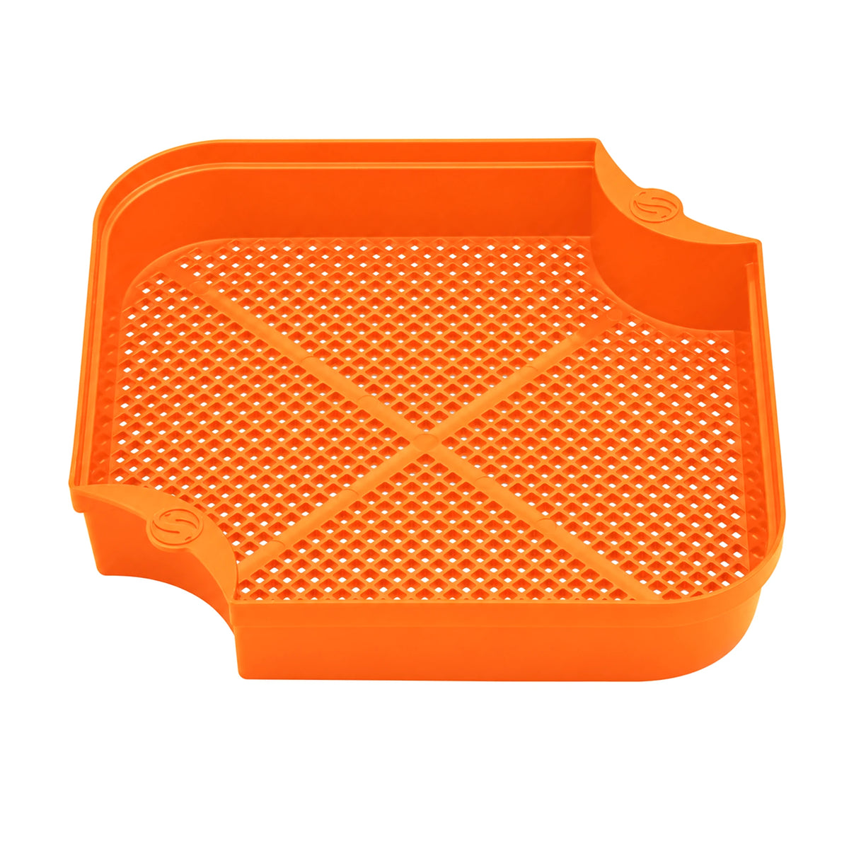 Guru Maggot Riddle Orange met gaasbodem en twee tegenoverliggende grijplipjes