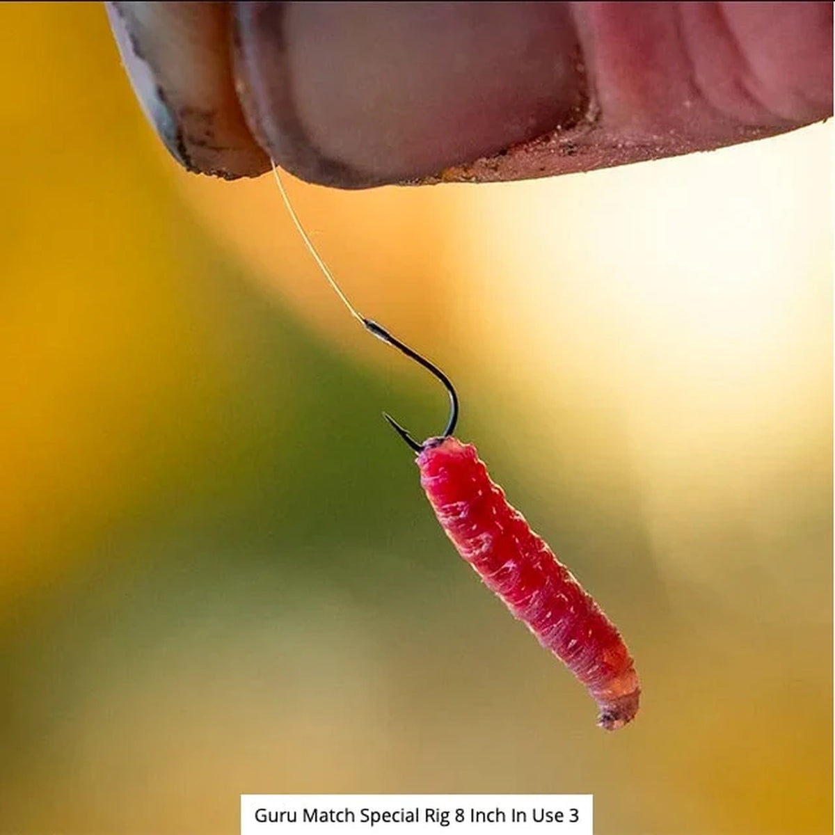 Guru Match Special Ready Barbed Rigs 8 inch – detailafbeelding 7 van de 20 cm onderlijnen met weerhaak