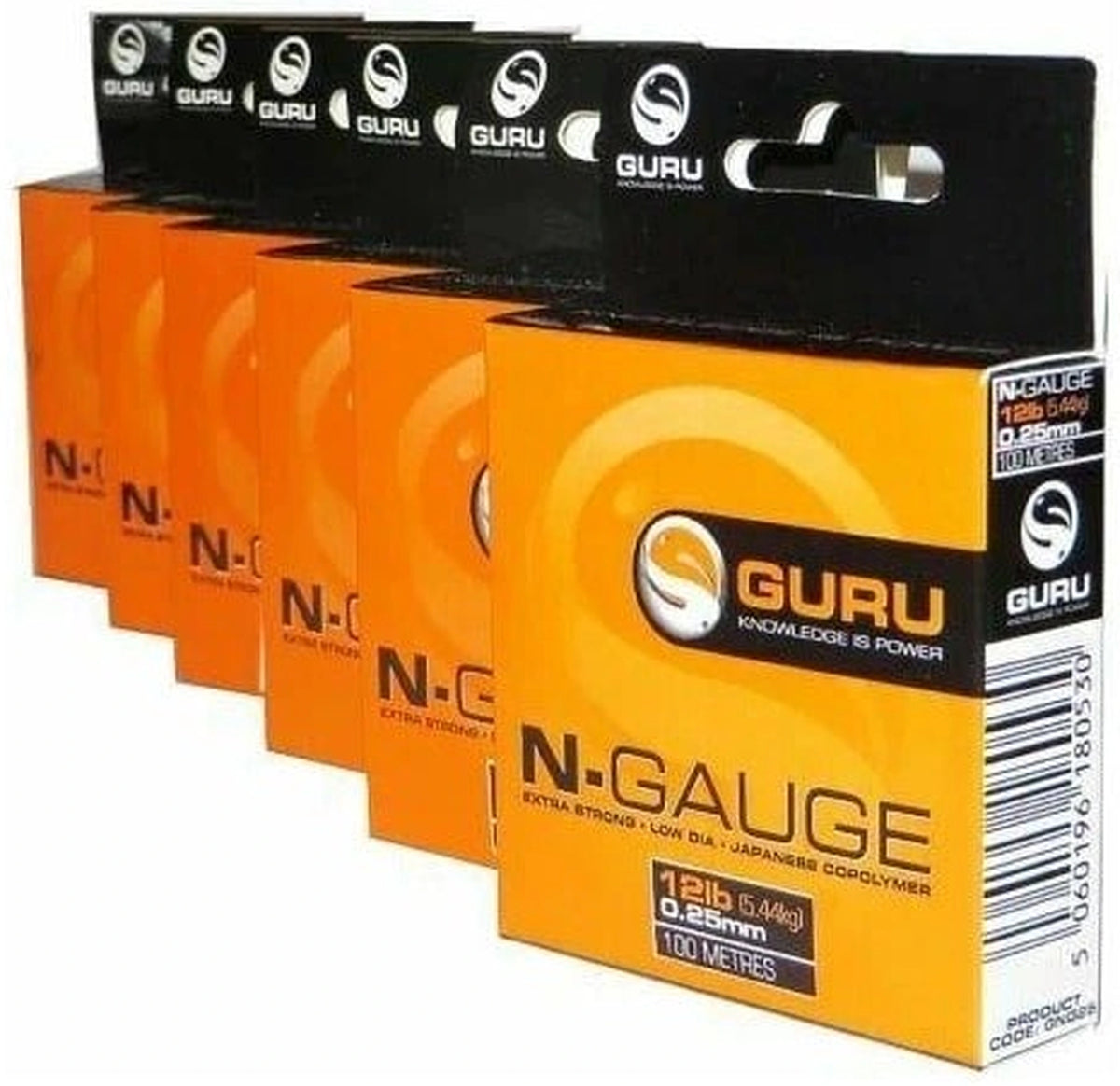 Guru N-Gauge nylon vislijn assortiment verpakkingen