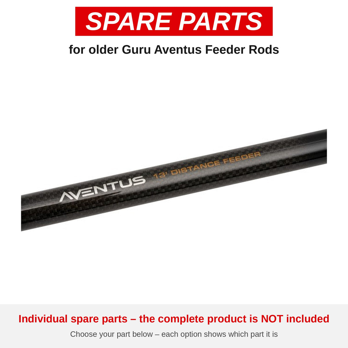 Guru Older Aventus Feeder Rods – onderdelen (GRD034)