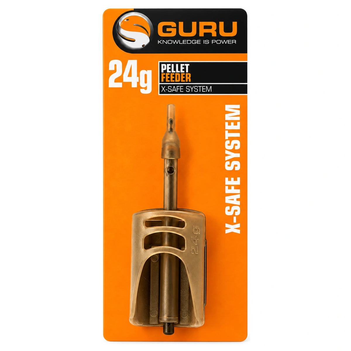 Guru Pellet Feeder X-Safe System 24g op originele oranje verpakking