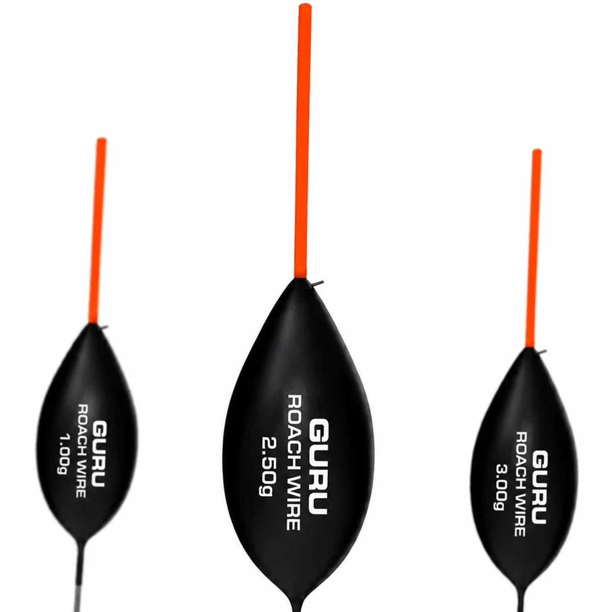 Guru Roach Wire dobbers met oranje antennes en zwarte lichamen