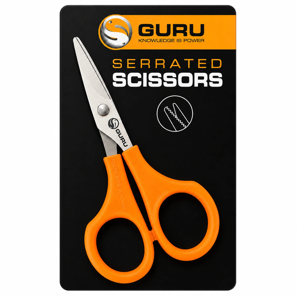 Guru Serrated Scissors GRS – kartelschaar op verpakking