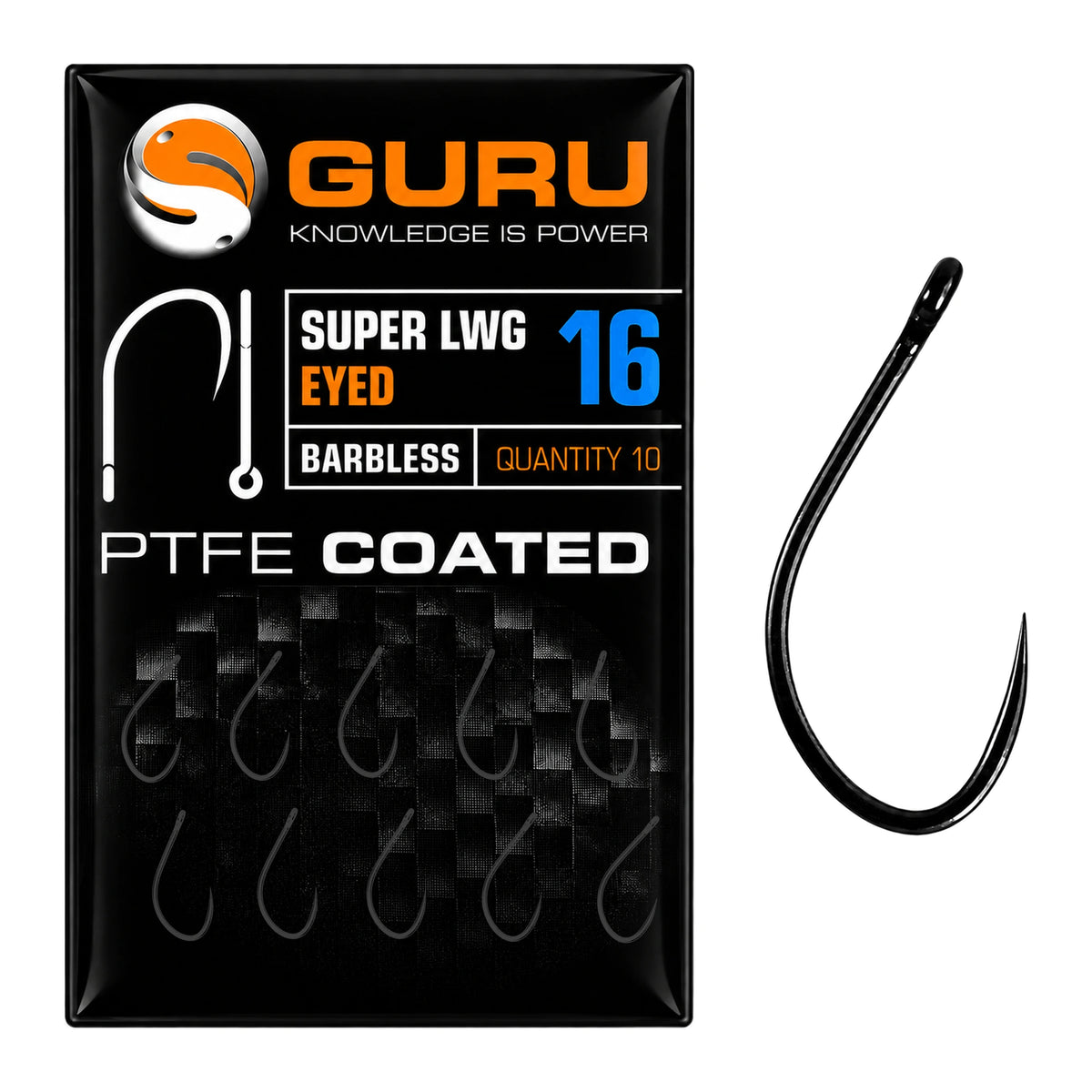 Guru Super LWG Eyed Barbless haakmaat 16
