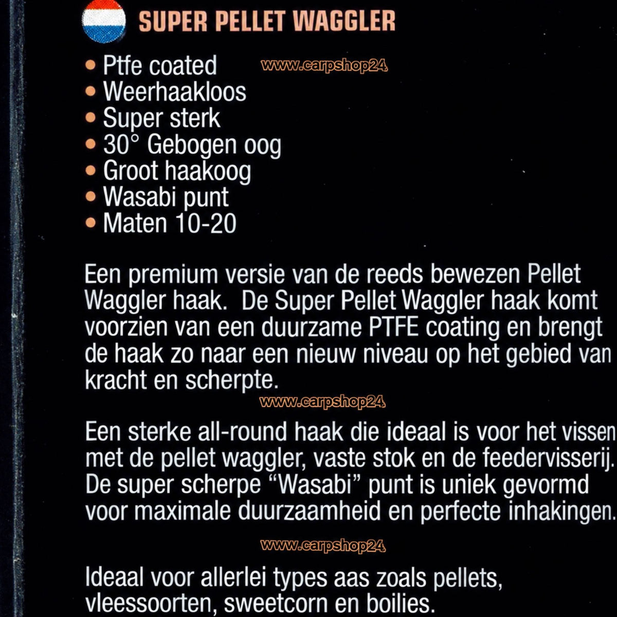 Guru Super Pellet Waggler Eyed Barbless productinformatie en eigenschappen