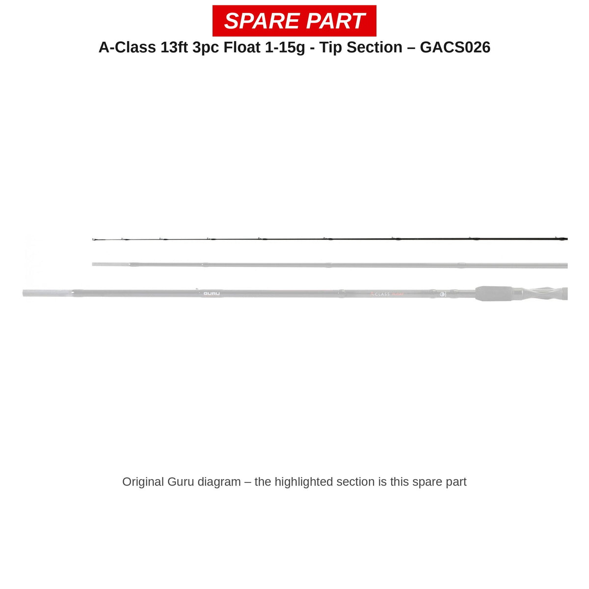 Guru Topdeel A-Class 13ft Float 1-15g – GACS026